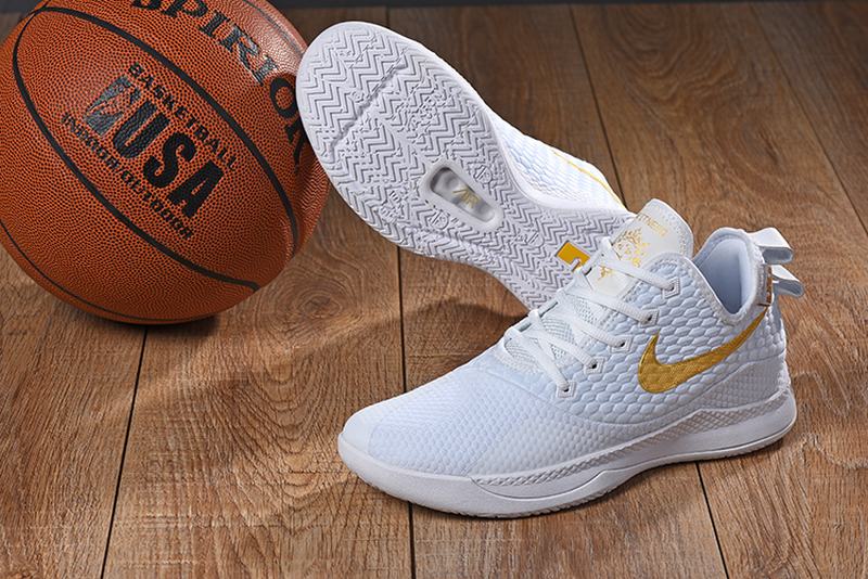 Nike Lebron James Witness 3 Shoes White Gold